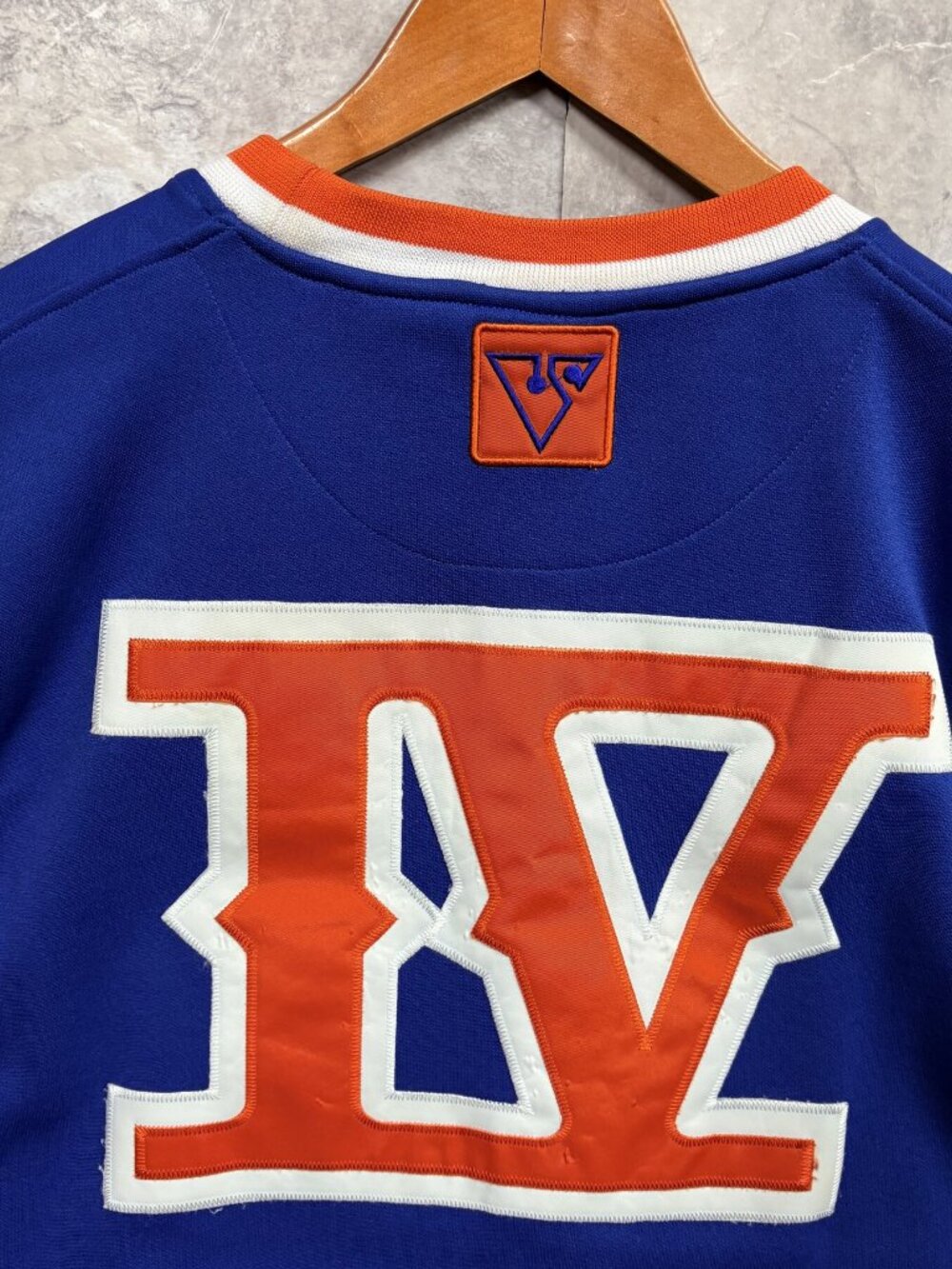 Vokal Classic Basketball Jersey Men's 2XL Blue Orange IV Stitched Y2K Hip Hop - Picture 9 of 9